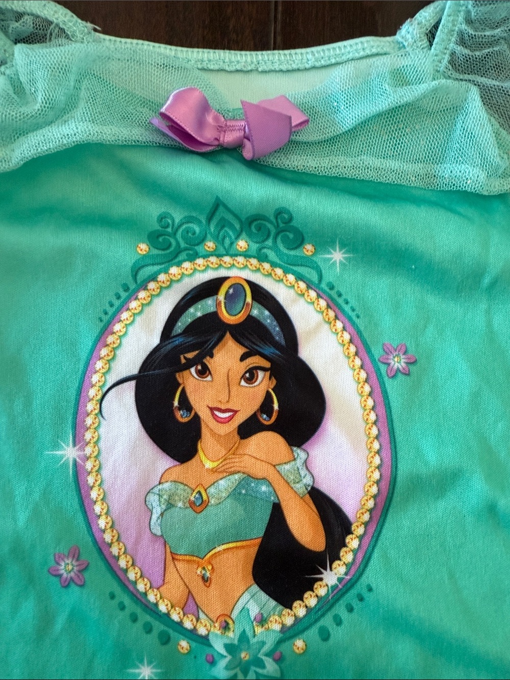 Disney Princess Jasmine Girls Pajama Set! Rare! - Picture 3 of 11